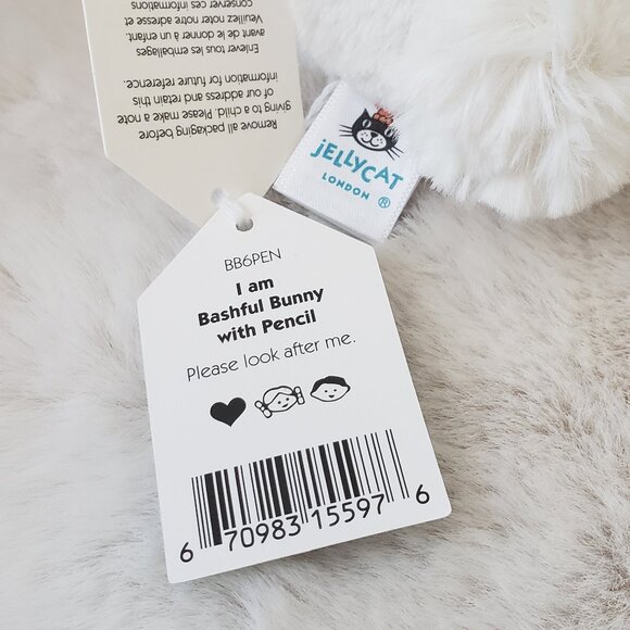 Jellycat Bunny With Pencil( small ) - Picture 6 of 8